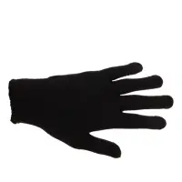 Перчатки садовые, хб, вязка 10 класс, 6 нитей, размер 9, с ПВХ точками, чёрные, Greengo