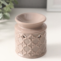 Аромалампа керамика "Крестики" серая 7х7х7,7 см Аромалампа керамика "Крестики" серая 7х7х7,7 см