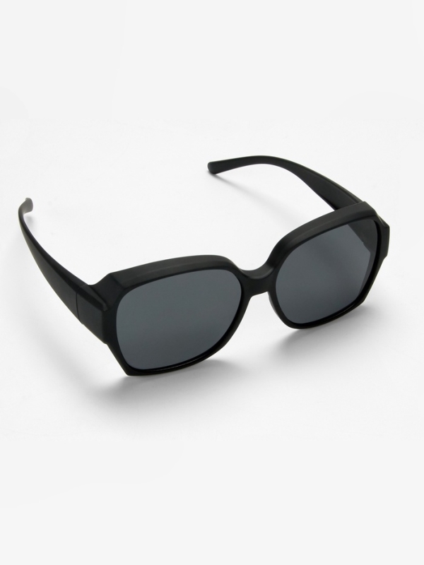 Очки солнечные поляризационные, uv 380, ширина 15.3 см, черные