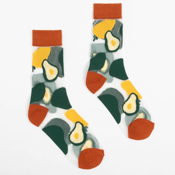 Носки женские MINAKU &laquo;Авокадо&raquo;, размер 36-39 (23-25 см)