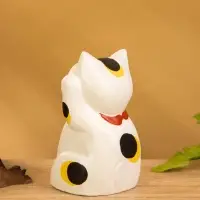 Сувенир &laquo;Кошка Неко&raquo;, 6&times;6&times;11 см, дерево, белый