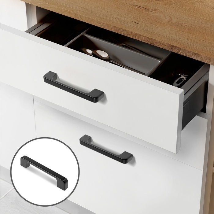 Ручка-скоба CAPPIO FREEDOM, м/о 96 мм, цвет черный, 20 шт.