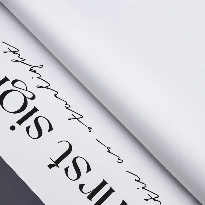 Пленка для цветов матовая, &laquo;Любовь&raquo;, 58&times;58 см, белый