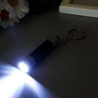 Фонарик 3 светодиода на кольце МИКС 11х1,5 см