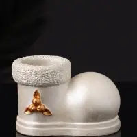 Подсвечник "Валенок" 10х7х6 см, перламутр