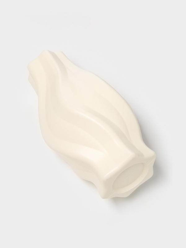 Ваза для цветов, пластик, 13.5×13.5×25 см, белый Ваза для цветов, пластик, 13.5×13.5×25 см, белый