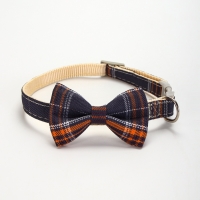 Ошейник "Джентельмен в клеточку", 40 х 1,5 см, коричневый