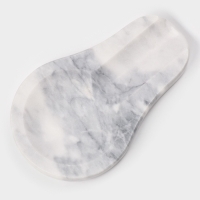 Подставка под ложку из мрамора "Marble", цвет белый