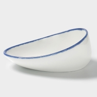 Салатник "Blue Lagoon" Magistro 19см, 19,2х14,9х7,9, цвет белый, синий