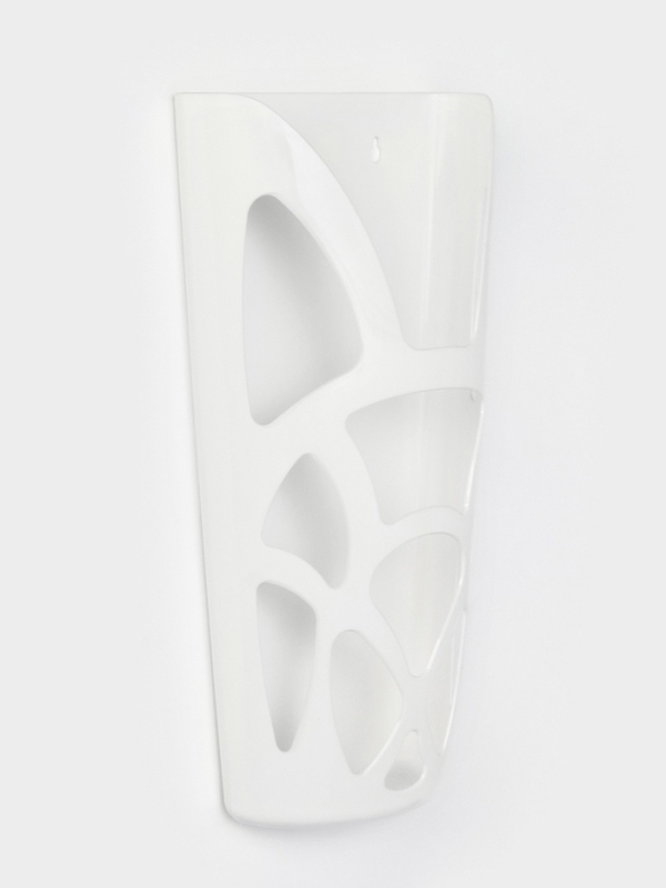 Корзина для пакетов, 18&times;9&times;35 см, цвет белый