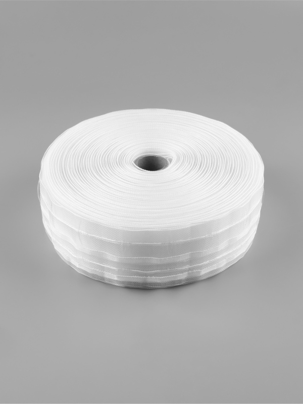 Шторная лента 60мм&times;50&plusmn;1м фиксированная сборка органза 2 шнура