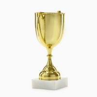 Кубок 117, наградная фигура, золото, подставка пластик, 16,3 &times; 11,3 &times; 5,6 см.