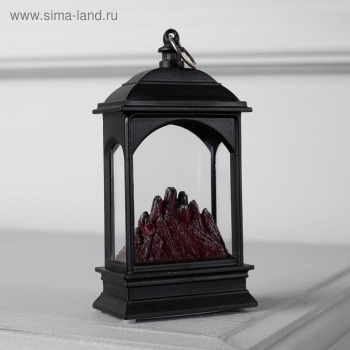 Светодиодная фигура &laquo;Камин&raquo; 7 &times; 13 &times; 4 см, пластик, батарейки AG13х3 (в комплекте), свечение красное