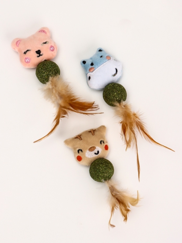 Игрушка с кошачьей мятой "Животные", 18 см, Микс видов