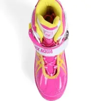 Коньки раздвижные BlackAqua, р. 39-42, для фитнеса, с роликовой платформой, цвет фуксия