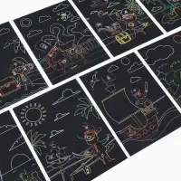 Гравюра блокнот "Пираты", 9 листов, штихель