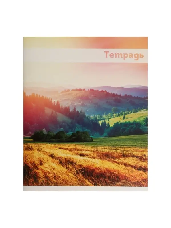 Тетрадь 48 листов в линейку Calligrata &laquo;Красоты природы&raquo;, обложка мелованная бумага, блок №2, белизна 75%, МИКС