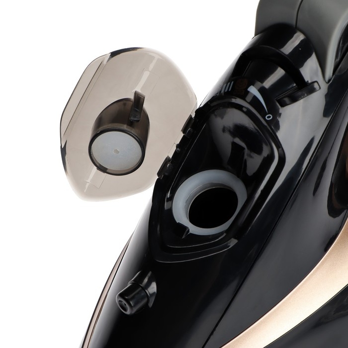 Утюг Centek CT-2346, 3200 Вт, керамика, 380 мл, капля-стоп, пар. удар, черно-золотистый Утюг Centek CT-2346, 3200 Вт, керамика, 380 мл, капля-стоп, пар. удар, черно-золотистый