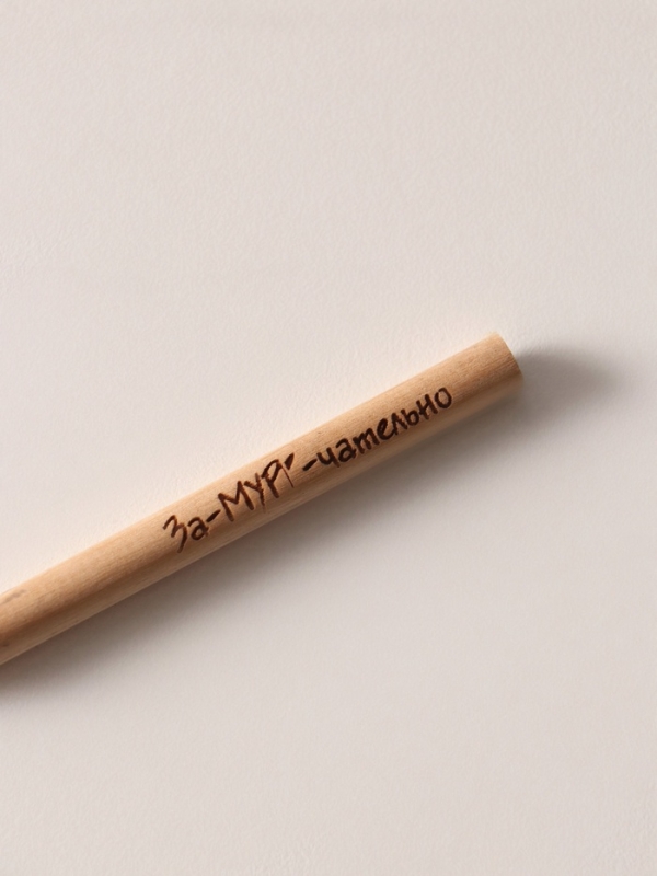 Магнит с блоком для записей и карандашом "За-МУРР-чательно" 9х13 см