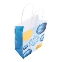 Пакет бумажный подарочный новогодний с тиснением, &laquo;Шары&raquo; 15&times;21&times;8 см