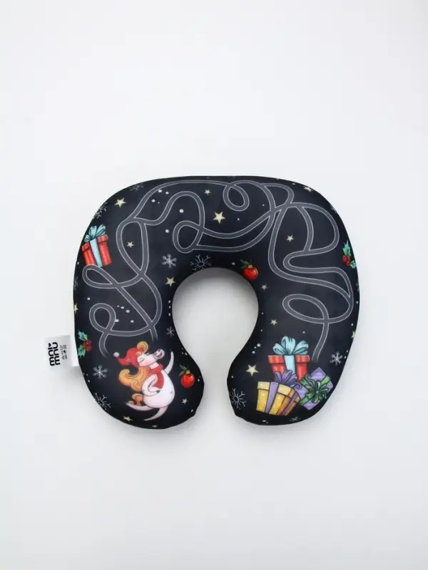 Подушка антистресс новогодняя &laquo;Верь в мечту&raquo;, черная