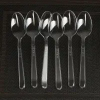 Ложка пластиковая одноразовая Не ЗАБЫЛИ! &laquo;Премиум&raquo;, 18 см, прозрачная, набор 6 шт./уп.