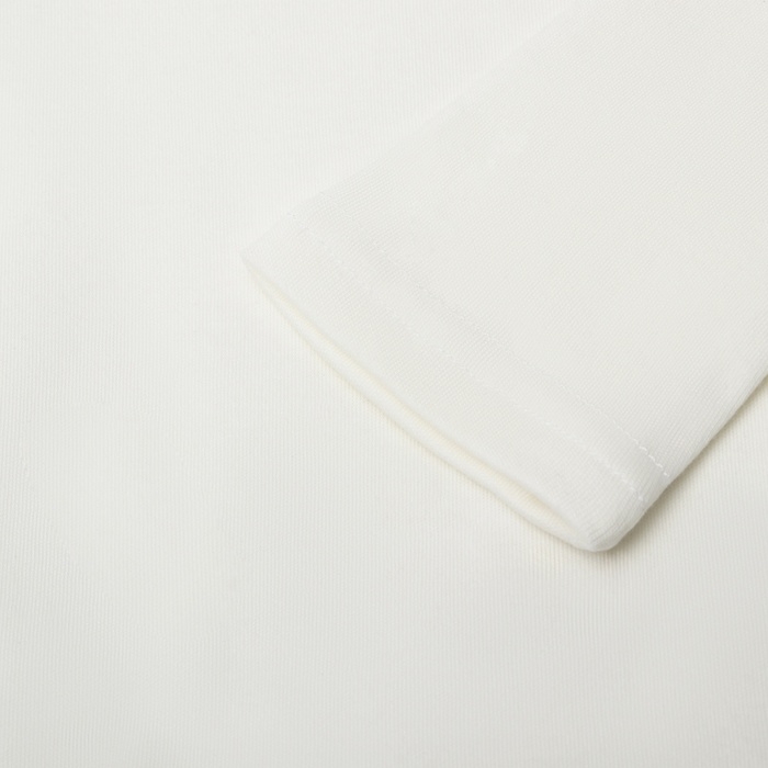 Джемпер для девочки школьный, цвет молочный, рост 122 см