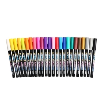 Набор маркеров акриловых 24 цвета, конусный наконечник 0,7мм