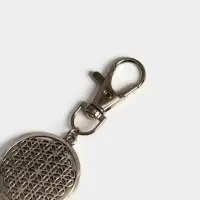 Брелок-кисточка "Ловец снов" 17 см, цв. белый, серебристый