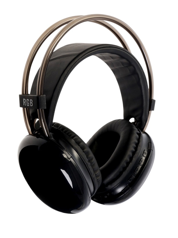 Наушники полноразмерные Mybit W-33, RGB подсветка, BT5.3, 800 мАч, Type-C, чёрные