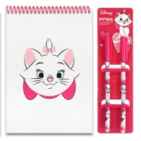 Подарочный набор: блокнот А5 и 2 ручки пиши-стирай, кошечка Мари Подарочный набор: блокнот А5 и 2 ручки пиши-стирай, кошечка Мари