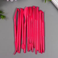 Инструменты для моделирования и придания формы набор 14 шт 12 см пластик МИКС Инструменты для моделирования и придания формы набор 14 шт 12 см пластик МИКС