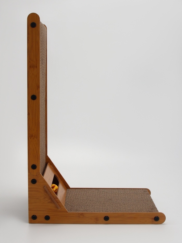 Когтеточка-лежанка Когтеточка-лежанка "Пижон" из гофрокартона с кошачьей мятой "Хочу-Точу", 60 х 40 х 25 см