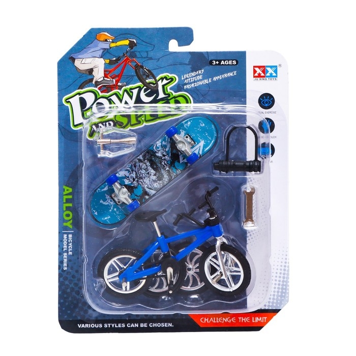 Набор пальчиковых игрушек &laquo;Скорость&raquo;, фингербайк, фингерборд, цвет МИКС