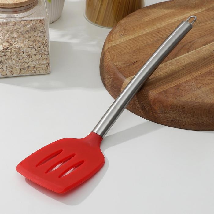 Лопатка с прорезями Доляна &laquo;Редмонд&raquo;, 33 см, цвет красная