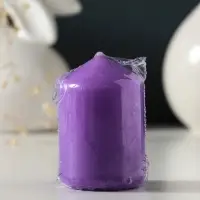 Свеча-цилиндр 4х6 см, 70 гр, лаванда