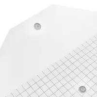 Папка-конверт на кнопке формат А4 100мкр Клетка прозрачная