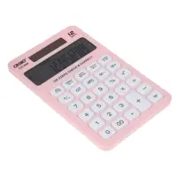 Калькулятор настольный 12-разрядный CS-588, корпус розовый