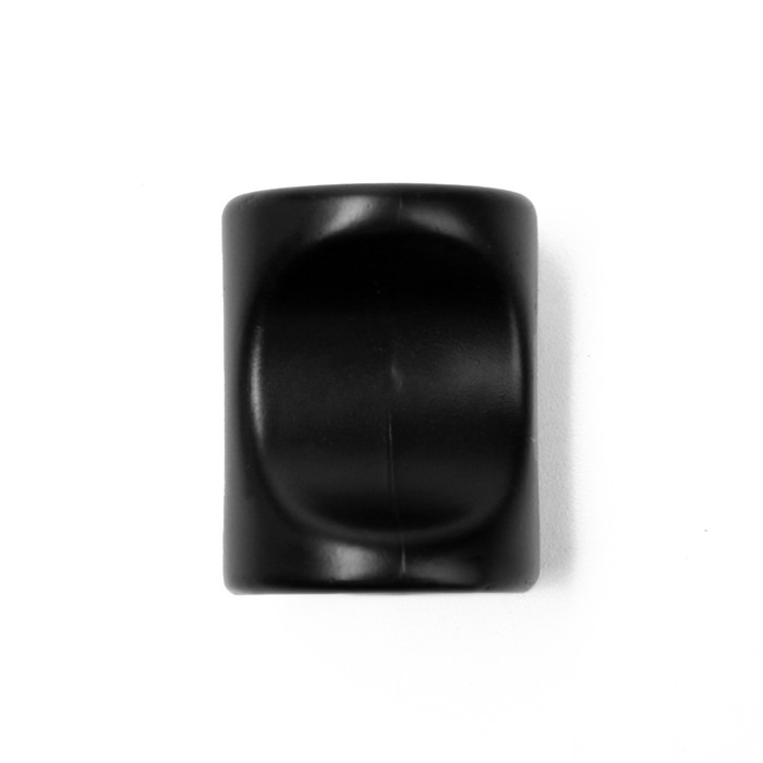 Ручка-кнопка CAPPIO РК102, d=18 мм, пластик, цвет черный, 8 шт.