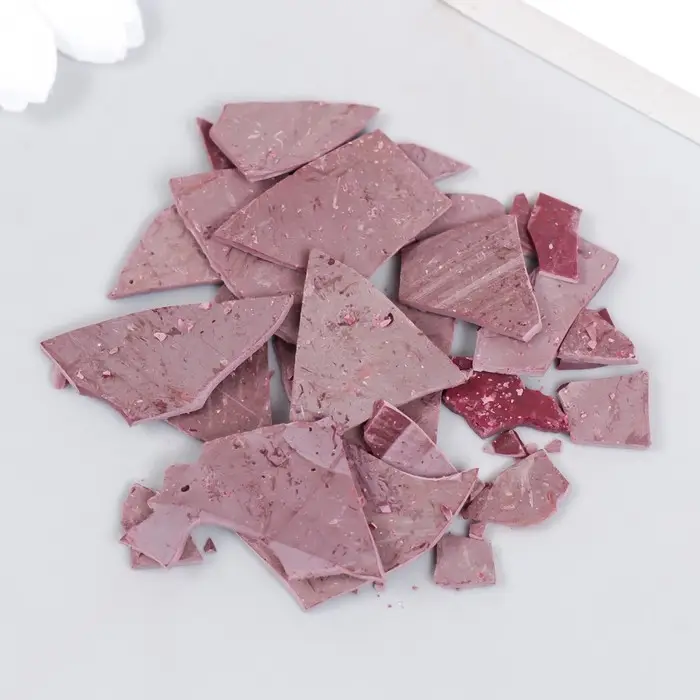 Стеарин для свечей с красителем "Пудровая роза" 5 гр