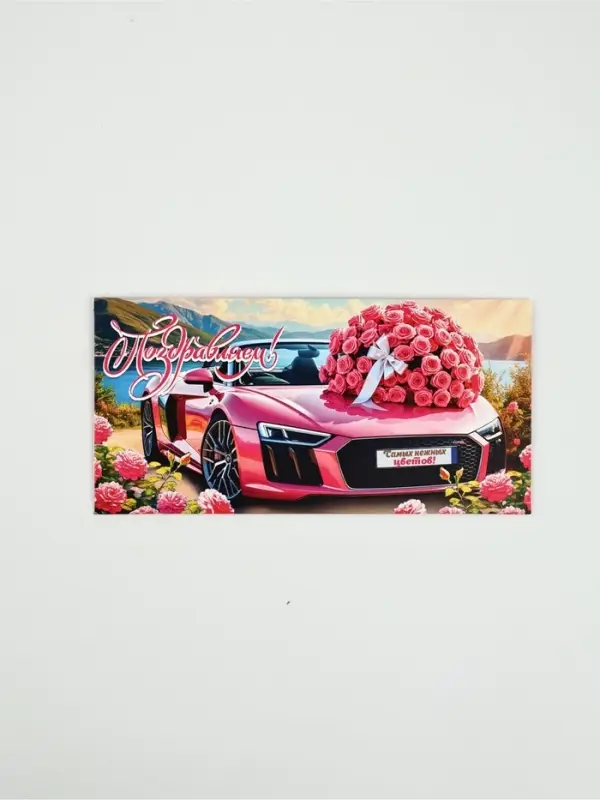 Конверт для денег &laquo;Поздравляем!&raquo;48, 16,5 &times; 8 см