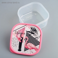 Ланч - бокс квадратный &laquo;Фламинго&raquo;, 700 мл