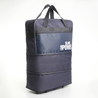 Сумка дорожная 20" на колёсах, отдел на молнии, с увеличением, наружный карман, длинный ремень, цвет серый