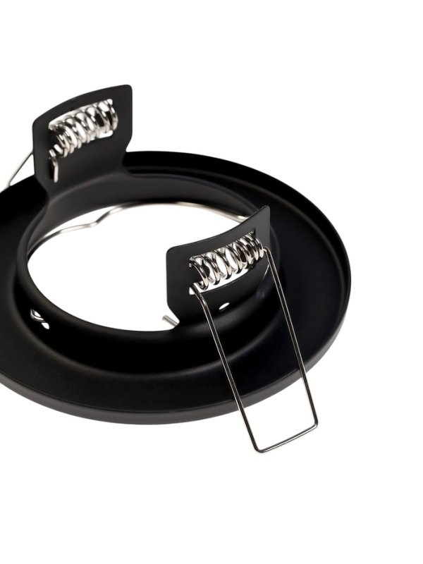 Светильник встраиваемый под лампу MR16, круг, металл, черный