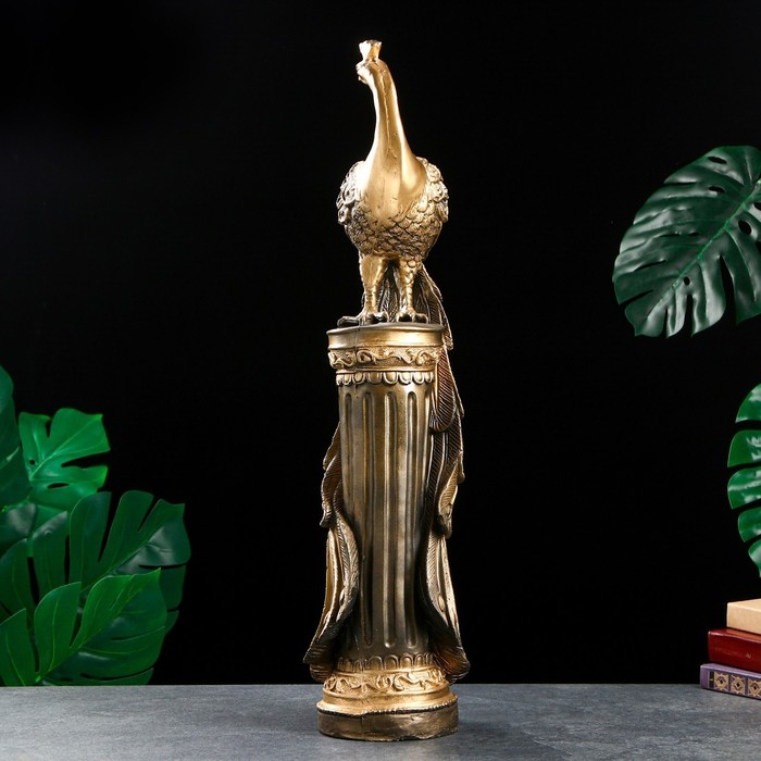 Колонна Колонна "Жар-птица" черное золото, 66х20х20см