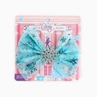 Бант заколка для волос новогодняя &laquo;Сказка&raquo;, на Новый год, 12,5 х 7,5 см