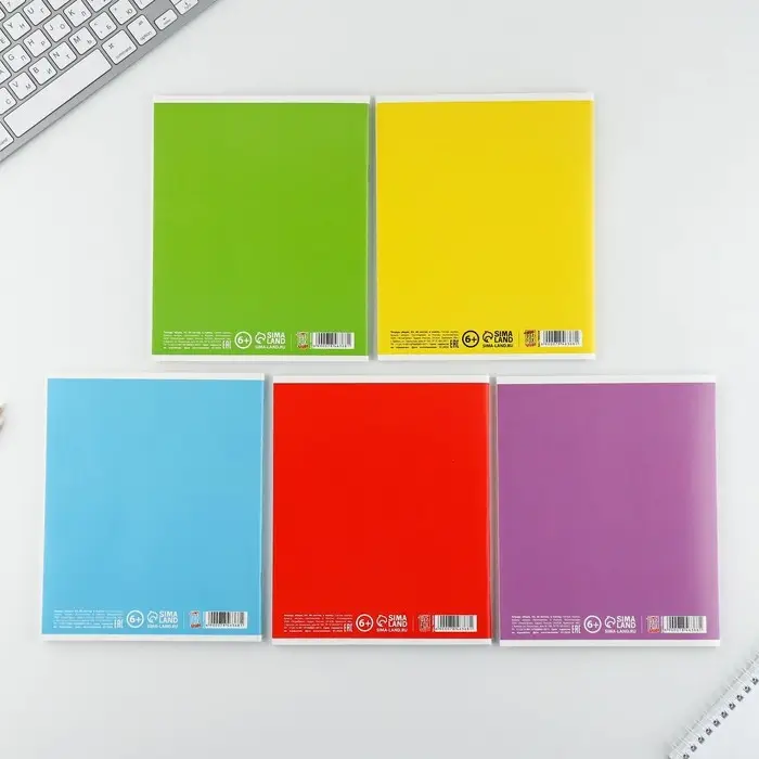 Тетрадь в клетку, 48 л., А5, на скрепке, блок №1, Boo!, МИКС