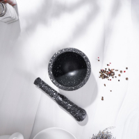 Ступка с пестиком Доляна «Чёрный камень», 10,5×10,5×20 см, цвет чёрный Ступка с пестиком Доляна «Чёрный камень», 10,5×10,5×20 см, цвет чёрный