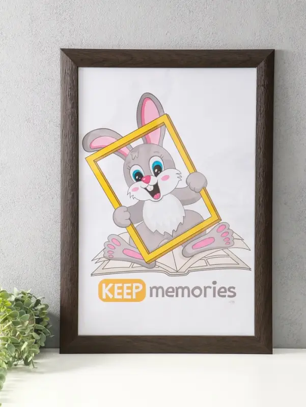 Фоторамка для фото 40х60 см "Luxe Elegance" пластик, коричневый, (пластик экран)