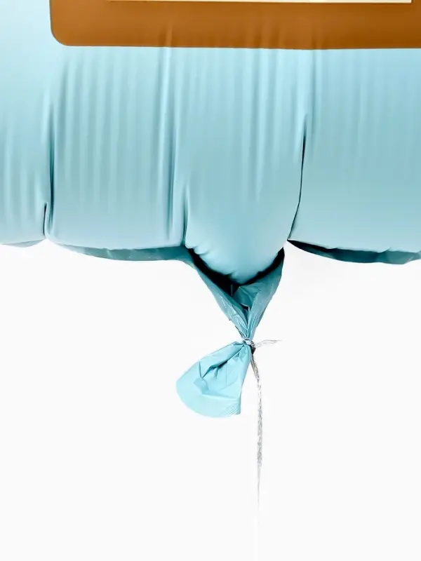 Воздушный шар фольгированный 35" "Гитара" цвет голубой